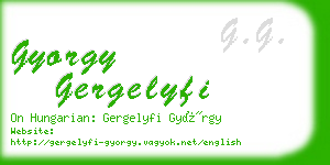 gyorgy gergelyfi business card